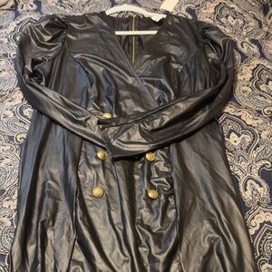 Chic Black Maxi Dress with Gold Accents